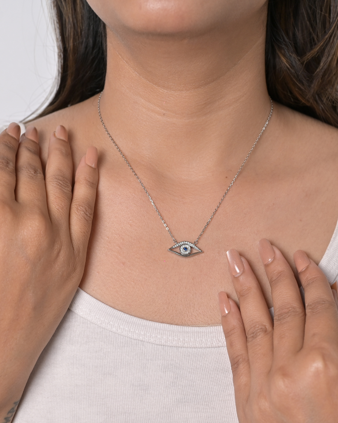 Silver Nazar Eye Pendant