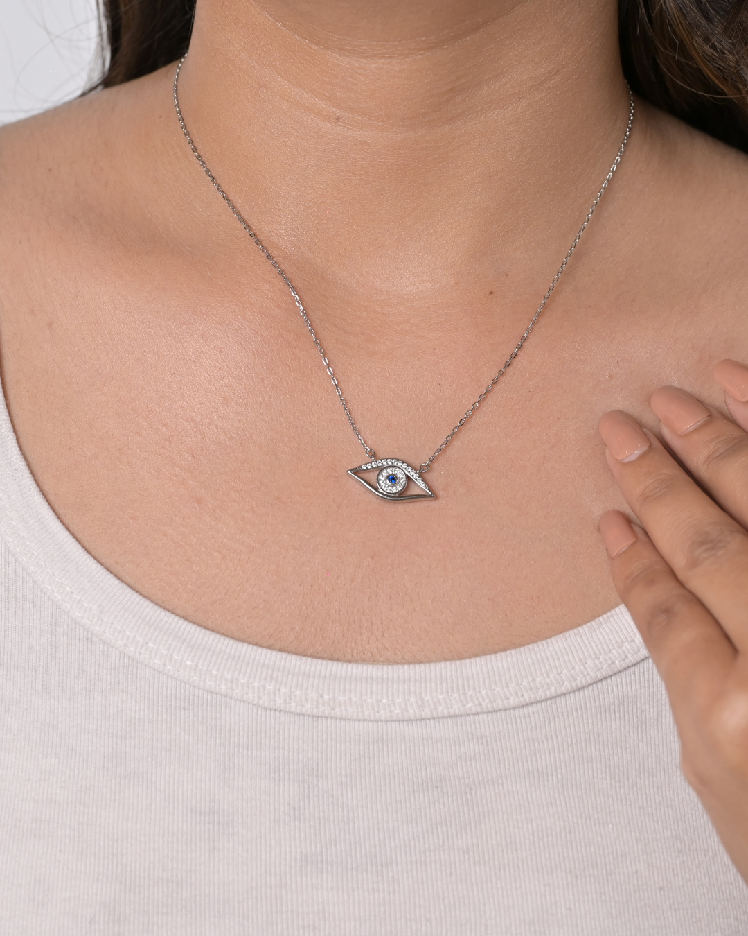 Silver Nazar Eye Pendant