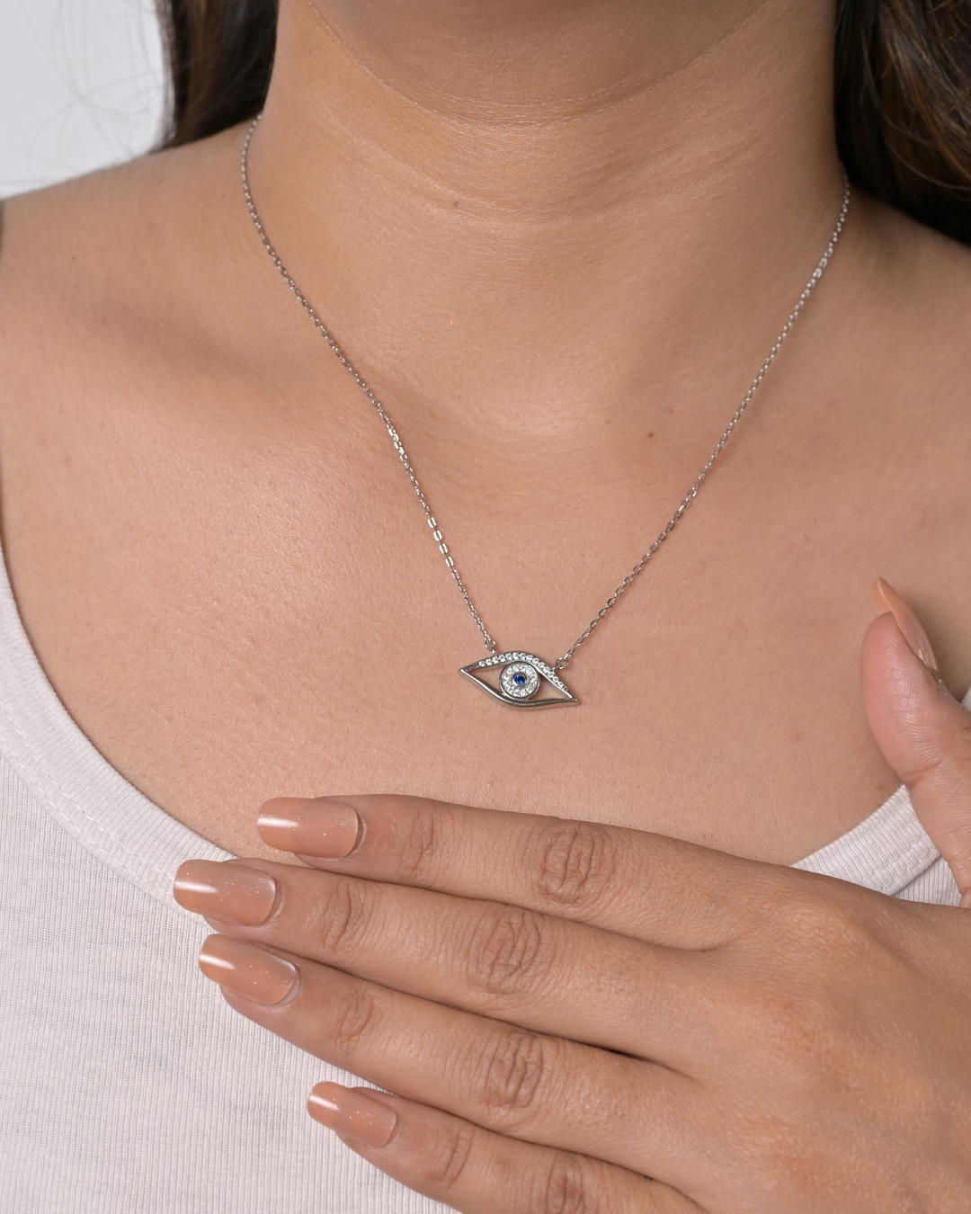 Silver Nazar Eye Pendant