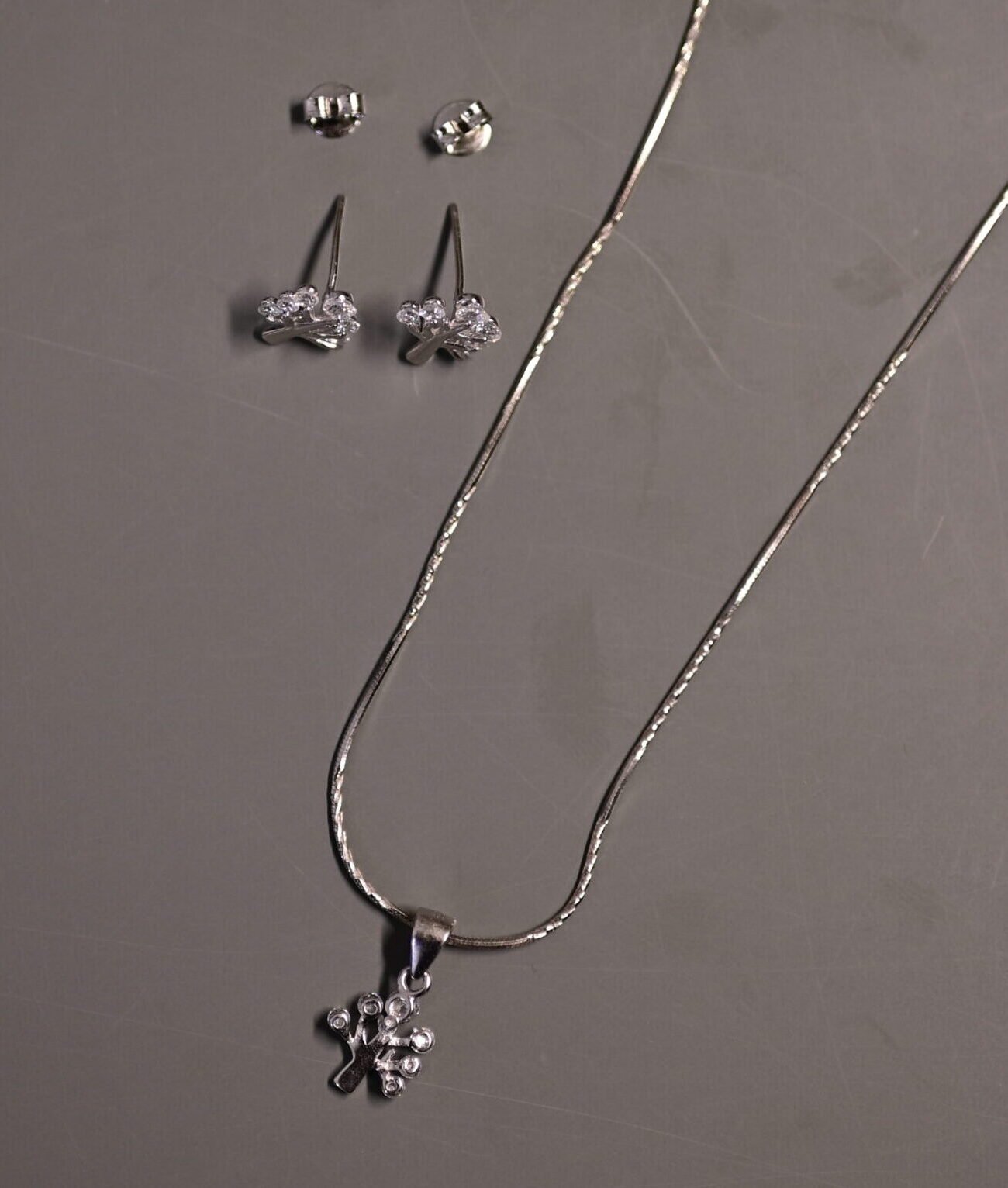 Tree of Life Silver Pendant & Earring Set