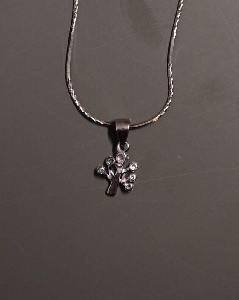 Tree of Life Silver Pendant & Earring Set