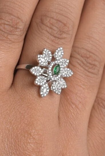 Majestic Marquise Floral Cocktail Ring