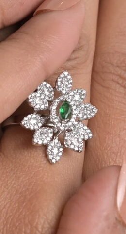 Majestic Marquise Floral Cocktail Ring