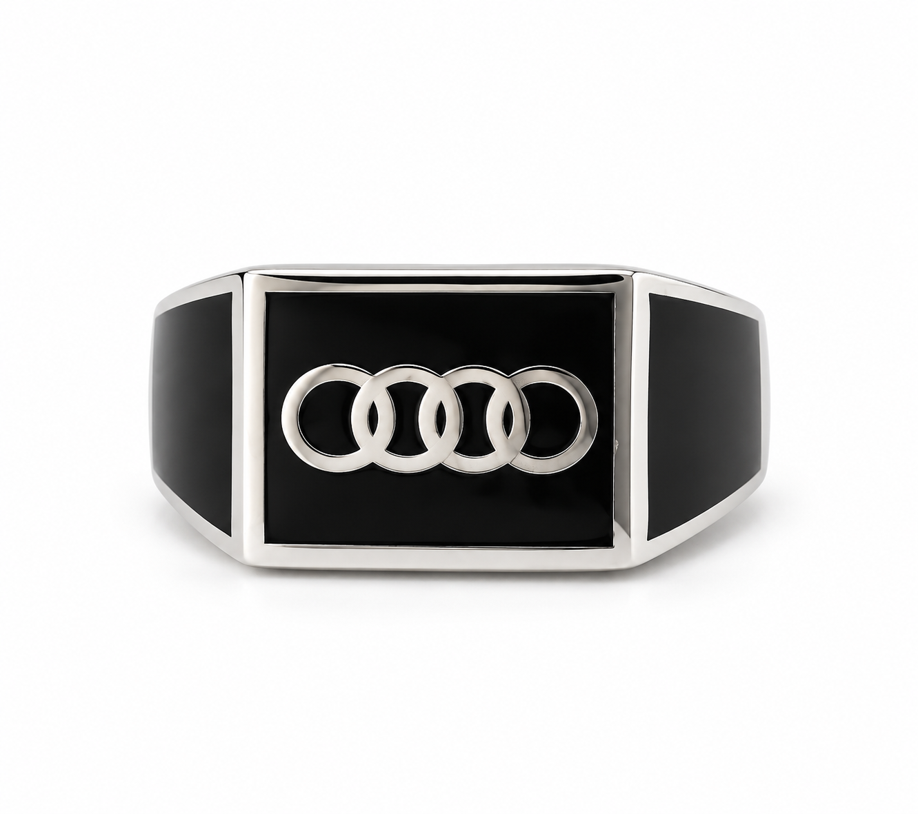 Executive Logo Signet Men's Silver Ring